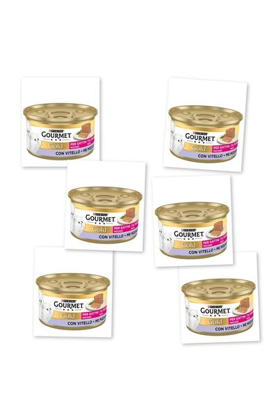 Gourmet Gold Purina Dana Etli Yavru Kedi Konserve Maması (85 g) X 6 Adet