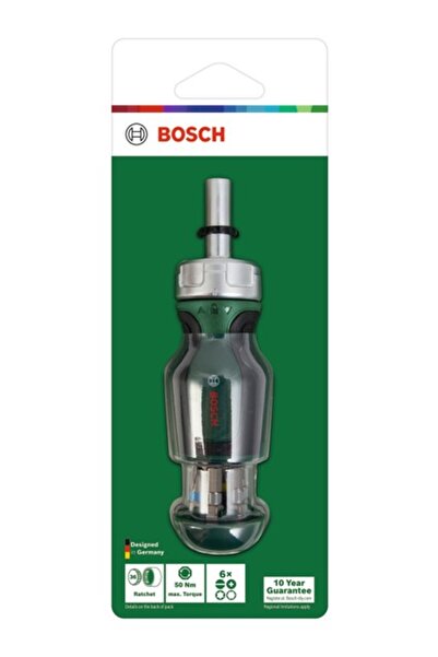 Bosch Cırcırlı Tornavida Değiştirilebilir 6 Uçlu Set 2 Ergonomik Tasarımlı Da...