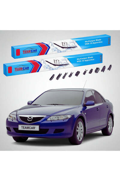TEAMCAR Ștergătoare de parbriz Mazda 6 GG 2002-2005 |   Set frontal plat Prem...