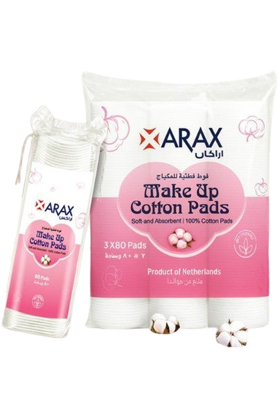 ARAX Cotton Make Up Pads 3x80's