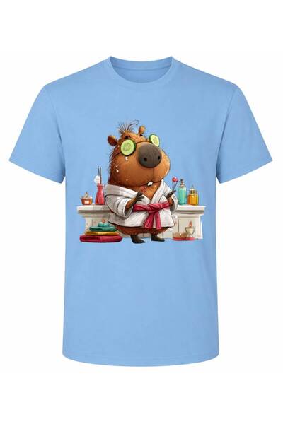ROLY Unisex Cotton Capybara Print T-Shirt