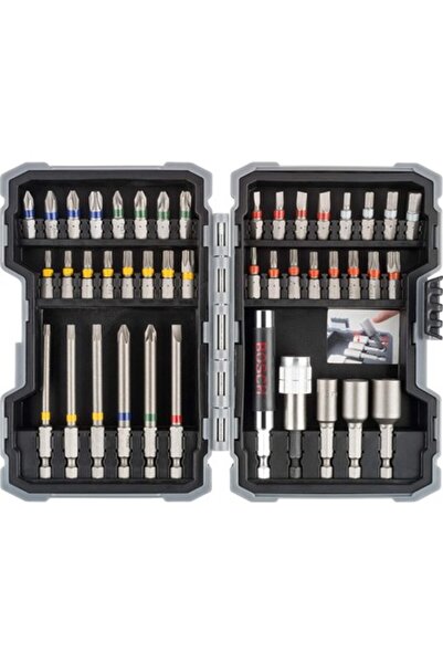 Bosch Profesyonel 43 Parçalık Set. Vidalama Uçları ve Vida Yuvaları (Matkap A...