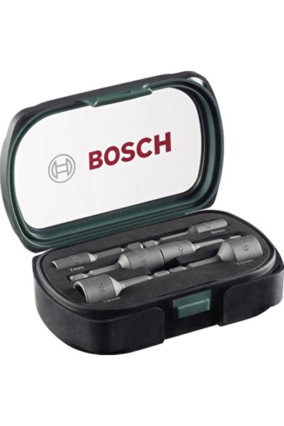 Bosch 6 Parça Manyetik Lokma Seti 2607017313 1/4" Altıgen Saplı 6 Soket Anaht...