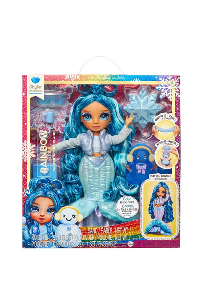 MGA Papusa Rainbow High Winter Wonderland - Skyler cu fulgerul magic de la