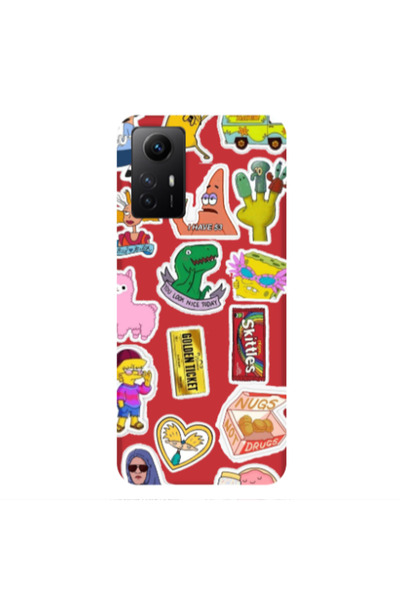 Other Xiaomi Redmi Note 12s best cartoons Red Colored Silicone TPU Θήκη