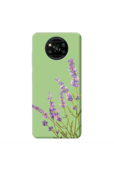 Other Xiaomi Poco X3 /X3 Pro Flowers 8 Light Green Colored Silicone TPU Θήκη