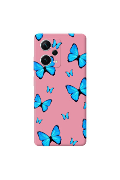 Other Xiaomi Poco X5 Mix Butterfly Pink Colored Silicone TPU Θήκη