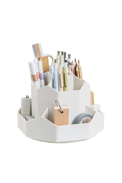 NEXTLY 360 °   Organizator de birou rotativ, NEXTLY, 9 compartimente, PP, Cre...