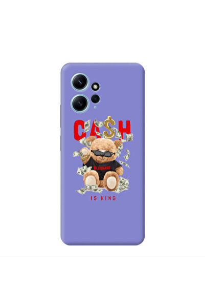 Other Xiaomi Redmi Note 12 4G Cash is king Purple Colored Silicone TPU Θήκη