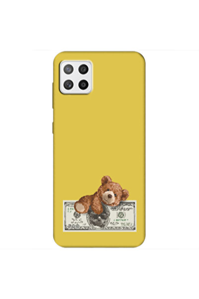 Other Samsung A22 5G Money Style Yellow Colored Silicone TPU Θήκη