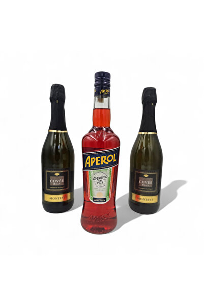 Aperol Pachet Spritz: si Vin Spumant Alb Montevi Cuvee Brut 11%, 2.25L