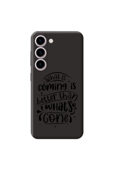Other Samsung S23 Plus What is coming Black Colored Silicone TPU Θήκη
