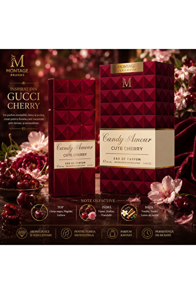MONTAGE BRENDS Parfum de Damă 100ml – Flacon Bordo Elegant, Aromă Florală Ori...