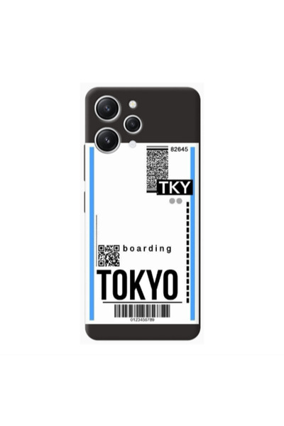 Other Xiaomi Redmi 12 Tokyo Boarding Black Colored Silicone TPU Θήκη
