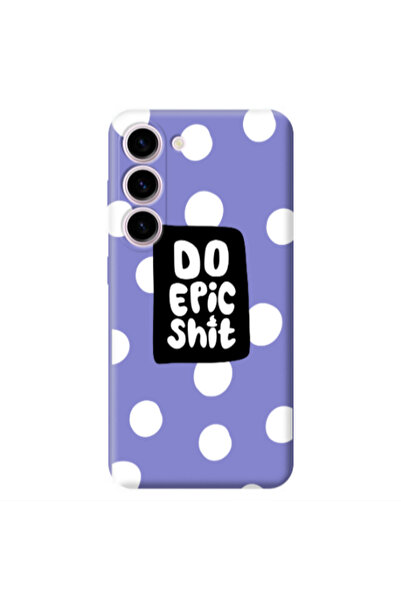 Other Samsung S23 Plus Do Epic Shit Purple Colored Silicone TPU Θήκη