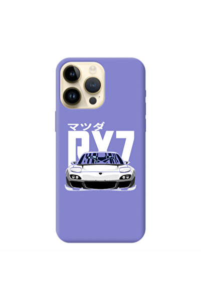 Other Apple iPhone 13 Pro Max Car Rx7 Purple Colored Silicone TPU Θήκη