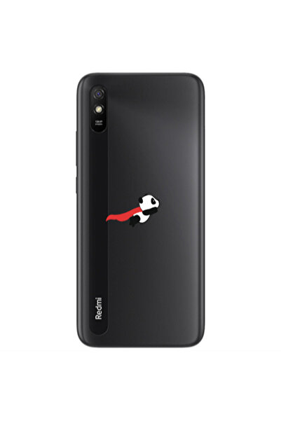 Other Xiaomi Redmi 9A kite flying panda Transparent Silicone TPU Θήκη