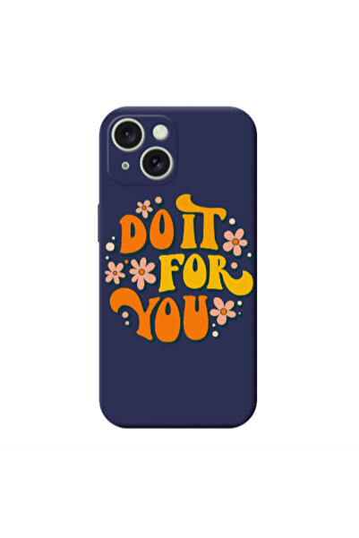 Other Apple iPhone 15 Plus Do it For You Dark blue Colored Silicone TPU Θήκη
