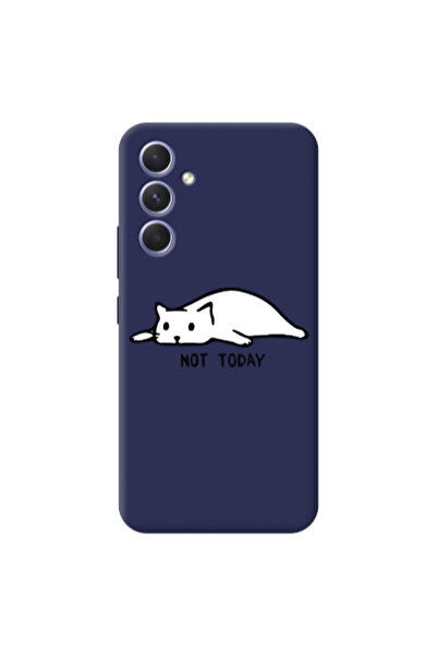 Other Samsung A56 Not Today Dark blue Colored Silicone TPU Θήκη