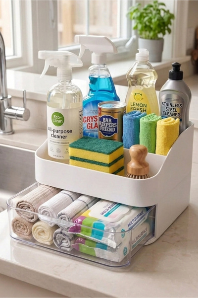 Higienox Arben Plus Countertop Organizer with Transparent Drawers