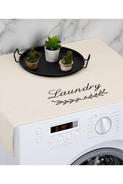 royalscent Washing Machine Cover Off-White – Decorative Protective Cover with...