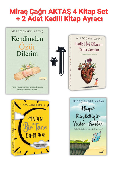 İndigo Kitap Kendimden Özür Dilerim + Kalbi İyi Olanın Yolu Zordur + Senden B...