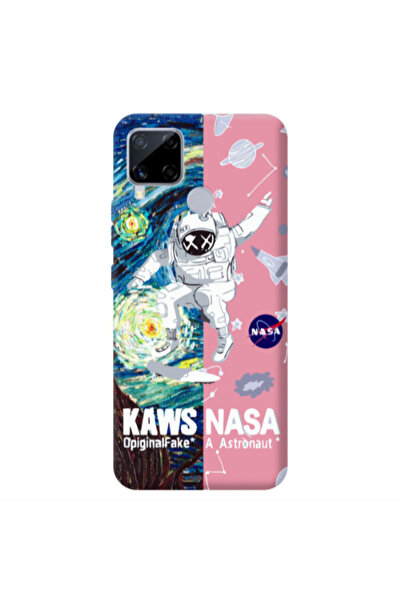 Other Realme C25S Kaws Pink Colored Silicone TPU Θήκη