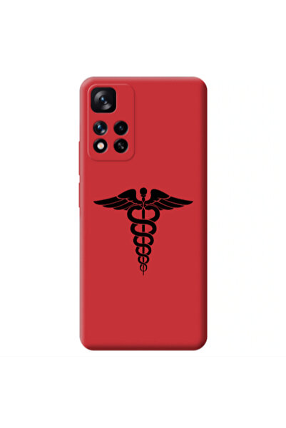 Other Xiaomi Redmi Note 11 Pro 5G Medical Spa Red Colored Silicone TPU Θήκη