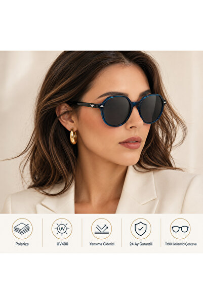 EXELİNE 170-COL نظارات شمسية نسائية مستقطبة من سلسلة Polarized-UV400-مضادة لل...