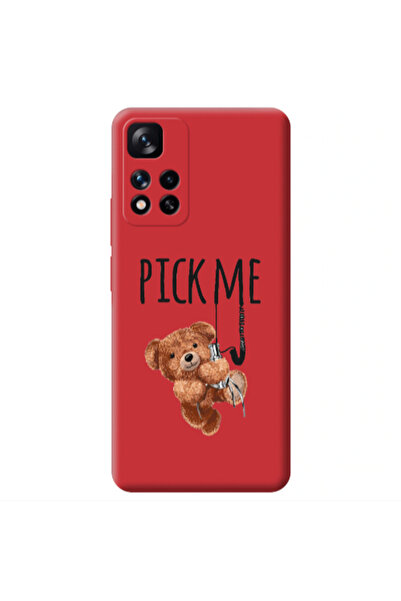 Other Xiaomi Redmi Note 11 Pro 5G Pick me Red Colored Silicone TPU Θήκη