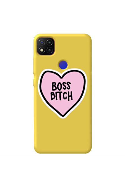 Other Xiaomi Redmi 9c Boss Bitch Yellow Colored Silicone TPU Θήκη