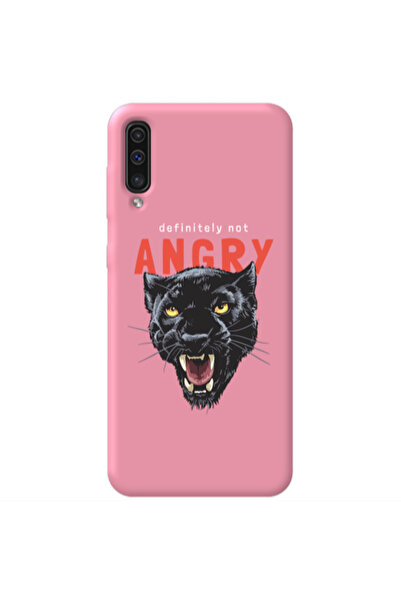 Other Samsung A70 Pointed teeth Pink Colored Silicone TPU Θήκη