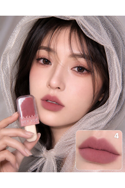 Kozmetik Hey.Yue 04 Velvet Matte Lipstick - Smokey and Alluring Lips Series