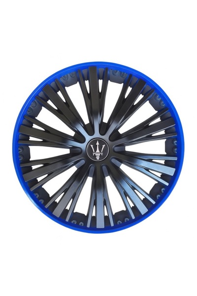 Avex Set de 4 capace de roată VELAR Pulse Blue, design sportiv cu accente alb...