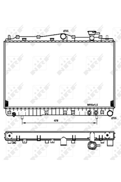 NRF Radiator Racire Motor HYUNDAI SONATA 2/SONATA 3