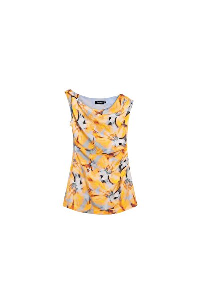 Desigual Rochie de vară pentru femei 26SWVW50 Galben
