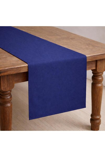 Original Co Organic Raw Linen Table Runner 40X150 cm - Buldan Woven Linen Decorative Tablecloth
