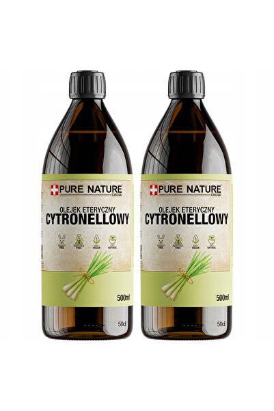 CHOSA Ulei Esential De Citronella, 2x 500ml, 100% Pur Fara Aditivi Efekt Anti...