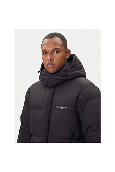 Armani Exchange Geacă de puf pentru bărbați XM001846 AF16340 Negru