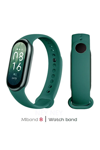 Choice32 For Mi Band 10 15 Pine Green Soft Silicone Strap for Mi Band 10 Spor...