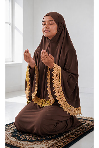 KanatGo Girl's Prayer Set – 2-Piece Worship Set with Headscarf