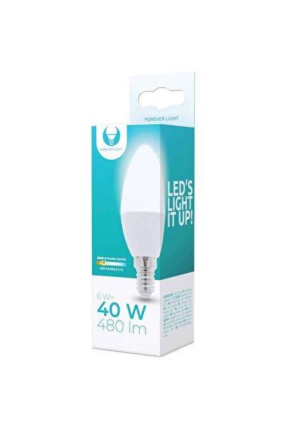 Forever Λάμπα LED E14 C37 6W 230V