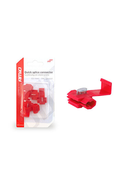 AMIO Cuplaje electrice pentru conexiuni rapide 0.5-1mm² 10A blister cu 5 bucăți