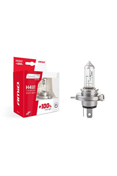 OEM Комплект халогенни крушки H4 12V 60 / 55W LumiTec SILVER + 100% DUO BOX