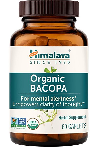 Himalaya Organic Bacopa 60 Caplets Usa Menşeii DaphneLabs