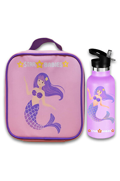 STAR BABiES Little Mermaid Themed Bento Lunch Bag , Toddler-Friendly, 3 Years...