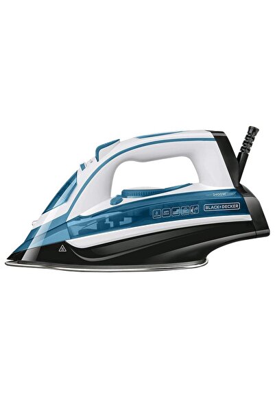 Black&Decker BLACK+DECKER BXIR2402E Fier de călcat cu aburi 2400W, Talpă cera...