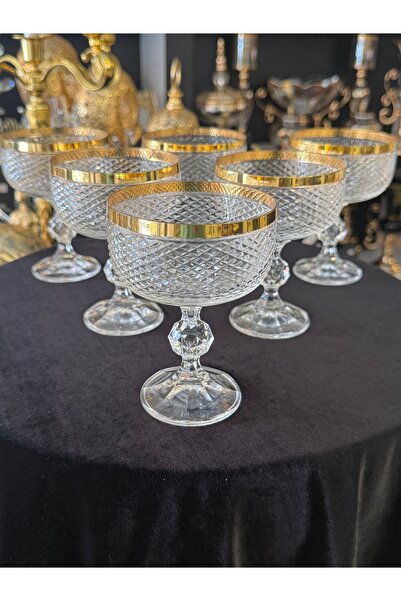 LOKMAN ZÜCCACİYE SHOWROOM Bohemia Crystal Special Design Cutting-Edge 6 Piece...