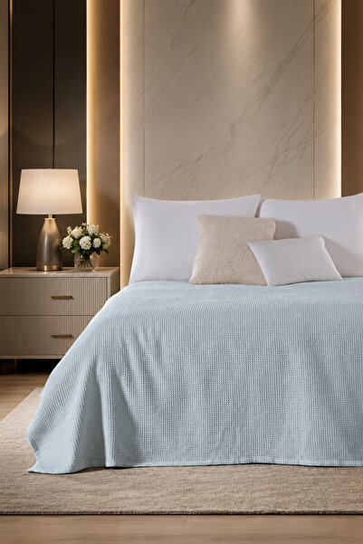 Cottonest Double Pike |   Honeycomb Textured Bedspread |   200 X 220 cm