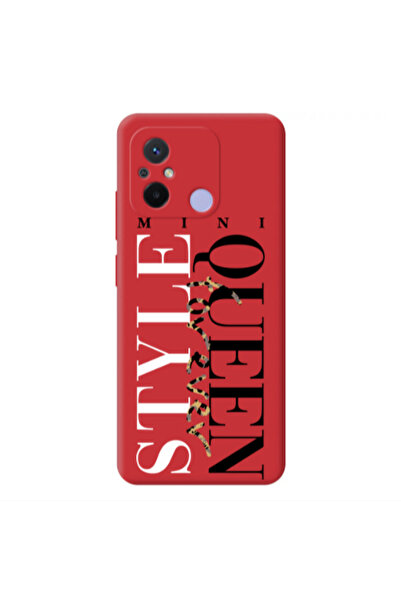 Other Xiaomi Redmi 12C Mini Quen Forever Red Colored Silicone TPU Θήκη